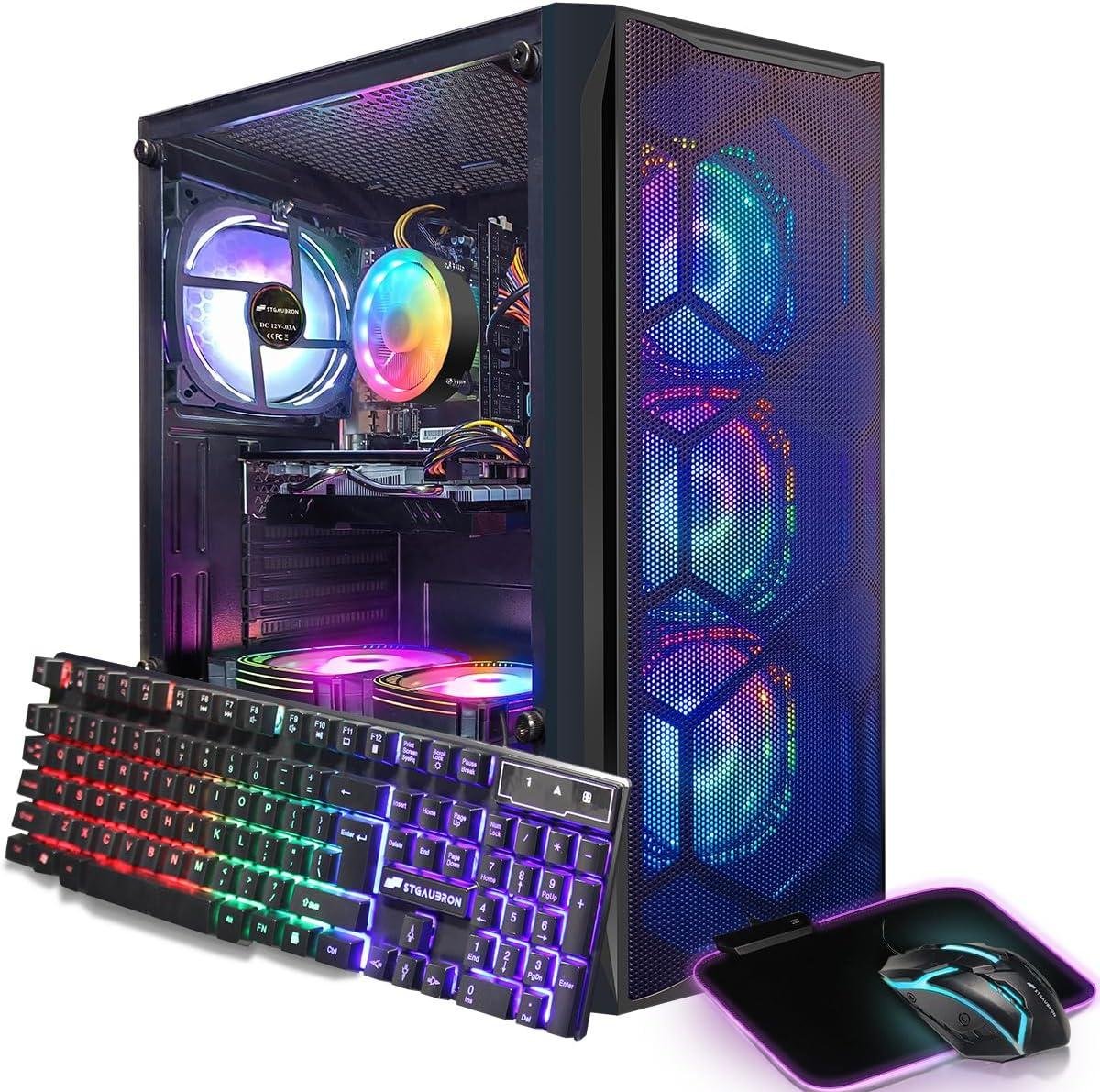 12 Best Gaming PC Under 1000 In 2026 Tested Reviewed STGAubron Gaming PC Desktop Computer Intel Core I7 Up To 3.9GHz 
