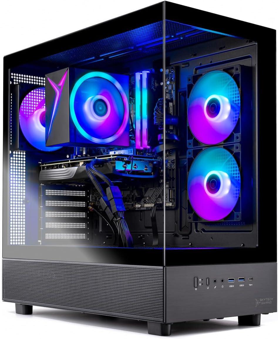 12 Best Prebuilt Gaming PC In 2026 Tested Reviewed Skytech Azure Gaming PC Desktop 